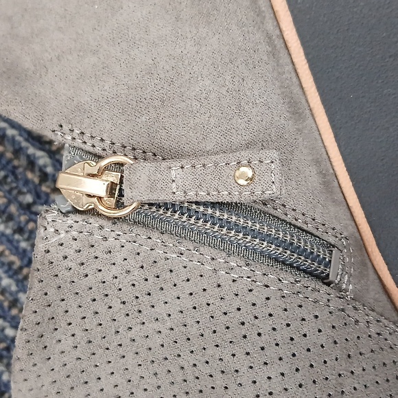 New Dr. Scholl's Whoa slip-on wedge loafer in grey microsuede. SIZE 9 - Picture 6 of 9